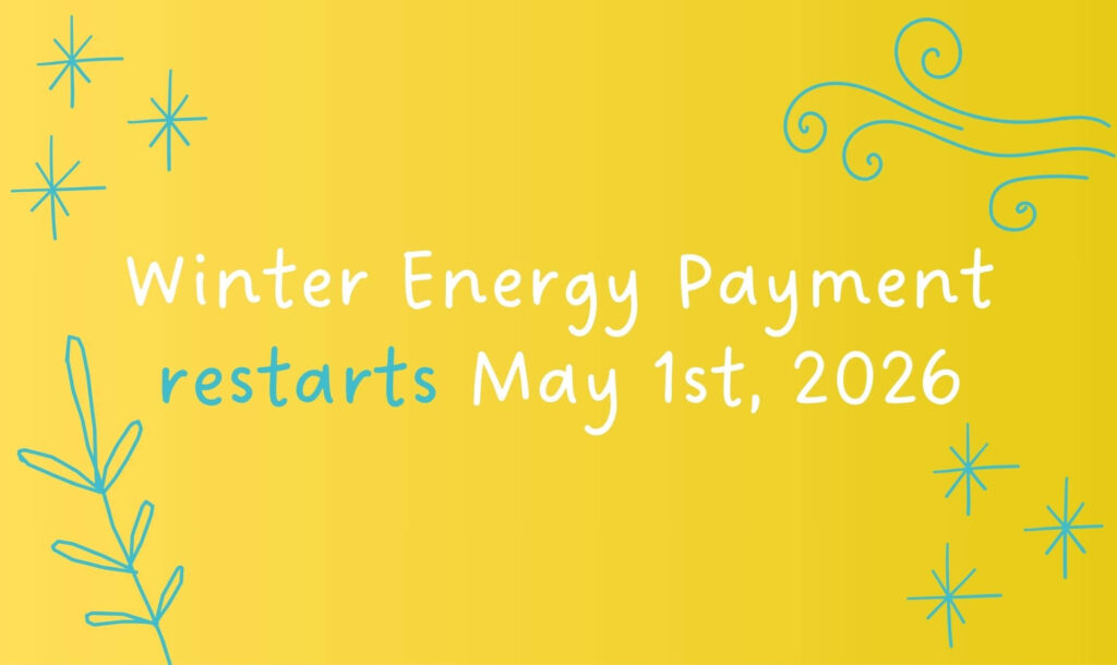 winter energy payment restarts May 1st, 2026