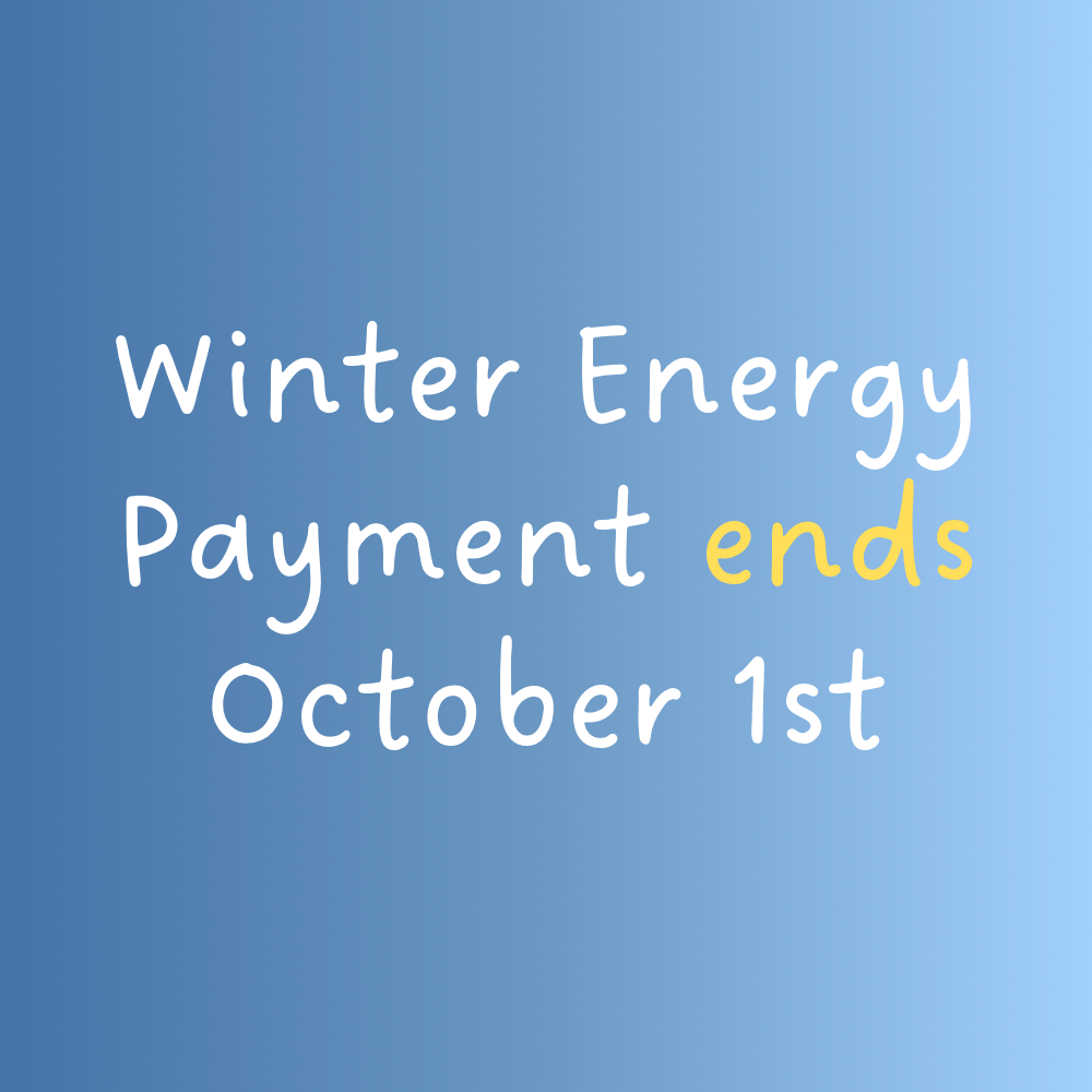 winter energy payment ends October 1st